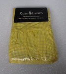 Ralph Lauren Small Gingham Yellow White 2 Ruffled King Pillowcases. Fixed Price $169.99.
