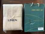 Sonoro Kate 100% French Flax Linen Luxury Sheets Set 4PCS King Size. Fixed Price $95.00.