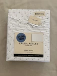 New 3PC Laura Ashley Twin Xl Sheet Set Darling Dot Green & White. Fixed Price $54.99.