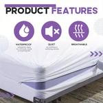 Mattress Encasement Waterproof Protector Zippered Deep Pocket Bed Bug. Fixed Price $35.99.