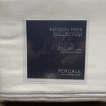 New Hudson Park Italian Linens Percale King Comforter Cover Duvet. Fixed Price $224.58.