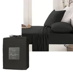 Micro Flannel Sheet Set Charcoal By Ardor. Fixed Price $67.67.