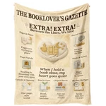 Snuglyzen Book Lover Reading Blanket 60X50, Vintage Newspaper 60"X50",. Fixed Price $28.77.