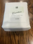 Never Used Comfort Lab Queen Bamboo Sheets 4-PIECE Set White. Fixed Price $25.00.