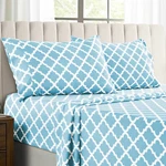 Set 4 Piece Microfiber Printed Deep Pocket Ultra Soft. Fixed Price $17.99.