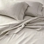 4PC Queen Lange Dyed Sheet Set Gray - Hearth & Hand Magnolia Grey. Fixed Price $49.99.