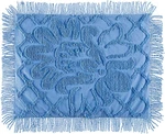 Collections Etc Melanie Chenille Standard Pillow Sham Cover Blue. Fixed Price $15.00.