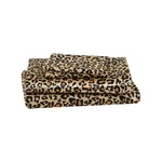 Beatrice Home Fashions 100% Luxury Satin Polyester Sheet Set, King, Leopard. Fixed Price $65.26.