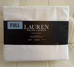 Lauren Ralph Classic White Dunham Sateen 4PIECE Full Sheet Set Cotton New. Fixed Price $64.95.