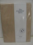 The Company Store Full Flat Sheet - Gold Striped New Sealed 100% Cotton. Fixed Price $24.99.