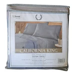Laurelcrest California King Sheet Set 300 Cotton Tencel 4 Piece Grey New. Fixed Price $49.99.