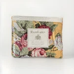 Vintage '94 Ralph Lauren Kathleen Egyptian Cotton Yellow Floral Queen Flat Sheet. Fixed Price $200.00.