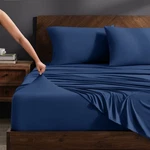 Bare Home Premium Ultra-soft 4-WAY Stretch Knit Sheet Set. Fixed Price $51.99.
