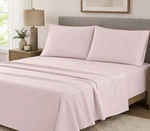 Calvin Klein Home King Sheet Set 320TC Sateen Blush Pink 100% Cotton New. Fixed Price $79.90.