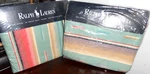 New Ralph Lauren Hawk Springs Southwest Mesa Aqua Twin Flat Fitted Sheet Set. Fixed Price $168.00.