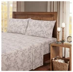 Kathy Ireland Home 100% Turkish Cotton Flannel Toile Sheet Set, Queen - Gray. Fixed Price $58.17.