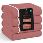 Empyrean Bedding 4 Pack Pink Clay Extra Deep Pocket Fitted Sheet Full. Fixed Price $78.60.