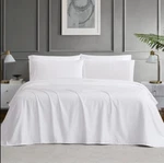 Hotel Signature Egyptian Cotton 400 Tc 6-PIECE Sheet Set, White, Queen. Fixed Price $59.95.
