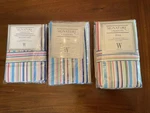 Signature Wamsutta Full Sheet Set Flat Fitted Pillow Cases Colorful Striped. Fixed Price $52.25.