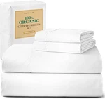 Lane Linen Eco Friendly 100% Organic Cotton Sheet Queen, 01: Pure White. Fixed Price $82.24.