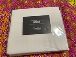 Martha Stewart King Fitted Sheet Only. Sateen 100% Cotton 400 Count White Nip. Fixed Price $24.99.