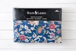 New Ralph Lauren Jardin Blue Full Flat Sheet Floral Sealed 100% Cotton Vtg. Fixed Price $59.99.