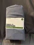 Easy Care Cotton Blend Sateen Fitted Sheet King - Heather Navy Room Essentials. Fixed Price $14.99.