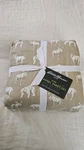 Eddie Bauer King Flannel Sheet Set Buckhead Ridge Animal Print Beige 100% Cotton. Fixed Price $85.00.
