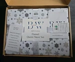 Briarwood Home Queen Size 4 Piece Snowflake Sheet Set Flannel 100% Cotton. Fixed Price $44.10.
