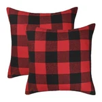 4TH Emotion Set Of 2 Christmas Buffalo Check Plaid Throw Pillow Covers Cushio.... Fixed Price $19.04.