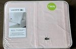 Lacoste Solid Iced Pink 100% Cotton Percale Twin Sheet Set. Fixed Price $23.99.