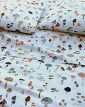 Garnet Hill Mushroom Organic-cotton Percale Queen Top Sheet + 2 Pillow Cases Euc. Fixed Price $59.00.