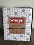 Wrangler King Size Sheet Set 100% Cotton/percale. New!. Fixed Price $95.00.