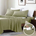 Smart Sheets, Ultra Soft Brushed Microfiber 4-PIECE Set, Fitted Bed. Fixed Price $60.99.