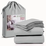 4-PIECE Premium Bamboo Blend Bed Set Deep Pocket Breathable Soft. Fixed Price $27.99.