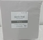 South Point Home Fashions Full Polyester Microfiber Sheet Set Gray Solid 4PC. Fixed Price $28.99.