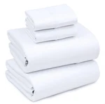 Ruvanti Flannel Set, Ultra Soft & Cozy Double Full, White. Fixed Price $29.99.