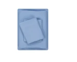 Mainstays Twin Size Sheet Set Blue Jay Solid Microfiber. Fixed Price $28.00.
