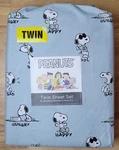 Peanuts Snoopy Berkshire Twin Sheet Set Blue. Fixed Price $39.95.