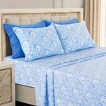 Luxury Deep Pocket 6 Piece Bed Sheet Set 1800 Series Hotel Comfort Paisley. Fixed Price $23.75.