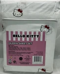 Hello Kitty White Pattern Queen Size Sheet Set Jay Franco & Sons, Inc.. Fixed Price $48.00.