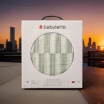 Babyletto Crib Sheet Gots Certified Organic Muslin Cotton Moss Stripe. Fixed Price $32.00.