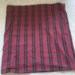 Vermont Country Store Red Plaid (1) Queen Flat Sheet 100% Cotton. Fixed Price $35.00.