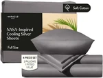 Luxe 300-THREAD Count Cooling Bed Sheets Silver Infused Full Size Set. Fixed Price $189.99.