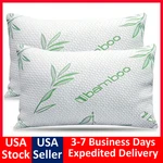 Bamboo Pillows 2 Pack King Queen Size Memory Foam Cooling Bed New. Fixed Price $49.99.