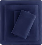 Viviland Bed Linen Set - Soft Plush Micro Fleece Queen Sheet Navy. Fixed Price $49.19.