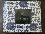 Ralph Lauren Porcelain Rosette Blue King Flat Sheet Floral Print Bedding New. Fixed Price $179.99.