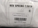 Box Spring Cover King Size White Stretch Fit Jersey Knit Nip Alyvia. Fixed Price $10.00.
