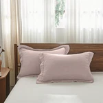 100% French Linen Pillowcase King Size Set Of 2, Pure Flax Covers With Em. Fixed Price $66.99.