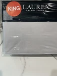 Ralph Lauren Slone King 4PC Gray Sheet Set Cotton Percale. Brand New!. Fixed Price $165.00.